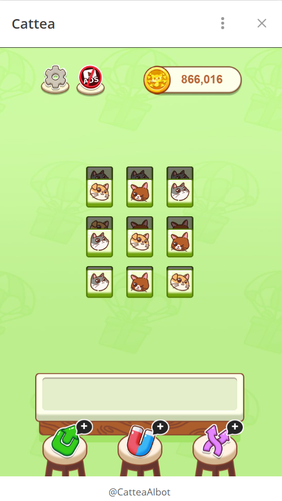 パズルゲームの画面